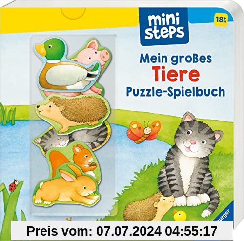 ministeps: Mein großes Tiere Puzzle-Spielbuch: Ab 18 Monaten (ministeps Bücher)