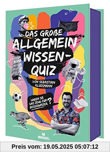 moses. Das große Allgemeinwissen-Quiz | Von Sebastian Klussmann | 300 unterhaltsame Fragen aus 10 Kategorien | Quiz ab 12 Jahren und für Erwachsene moses. Das große Allgemeinwissen-Quiz | Von Sebastian Klussmann | 300 unterhaltsame Fragen aus 10 Kategorien | Quiz ab 12 Jahren und für Erwachsene