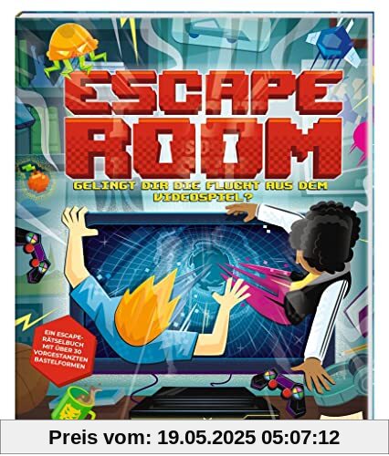 moses. Escape Room – Gelingt dir die Flucht aus dem Videospiel? | Ein Escape-Bastelabenteuer für alle Rätselfans | Escape-Game im Buchformat für Kinder ab 9 Jahren