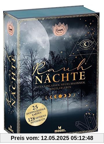 moses. Omm for you Rauhnächte – 25 Karten zu den 12 Rauhnächten mit Ritualen, Informationen und Impulsen, mit Rauhnacht-Journal zum Eintragen von ... loslassen, Neues beginnen, Magie erleben moses. Omm for you Rauhnächte – 25 Karten zu den 12 Rauhnächten mit Ritualen, Informationen und Impulsen, mit Rauhnacht-Journal zum Eintragen von ... loslassen, Neues beginnen, Magie erleben
