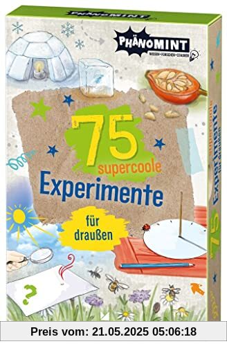 moses. PhänoMINT 75 supercoole Experimente für draußen | Spannende Experimente und wissenswertes über die Phänomene der Natur | Kartenset für Kinder ab 8 Jahren