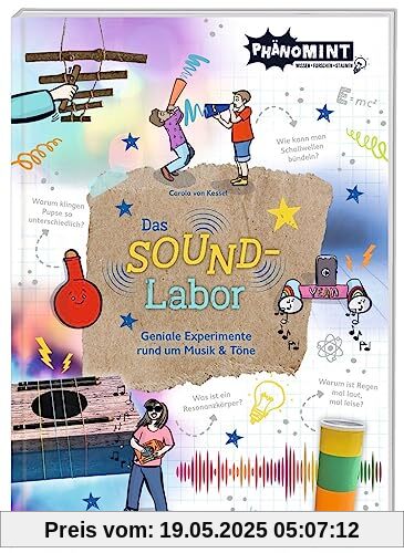 moses. PhänoMINT Das Soundlabor, Experimente zum Thema Musik, Schall und Töne, spannende Versuche zum zuhause nachmachen, Wissensbuch für Kinder ab 7 Jahren moses. PhänoMINT Das Soundlabor, Experimente zum Thema Musik, Schall und Töne, spannende Versuche zum zuhause nachmachen, Wissensbuch für Kinder ab 7 Jahren