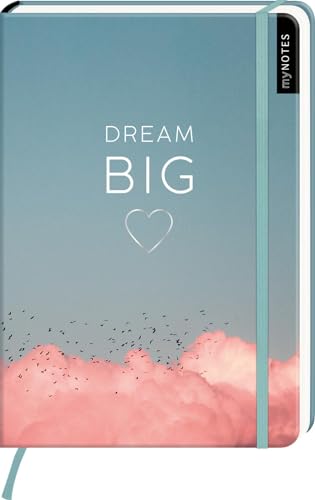 myNOTES Notizbuch A5: Dream Big: Notebook medium, gepunktet | Für große Träume und Ziele: Ideal als Bullet Journal oder Tagebuch