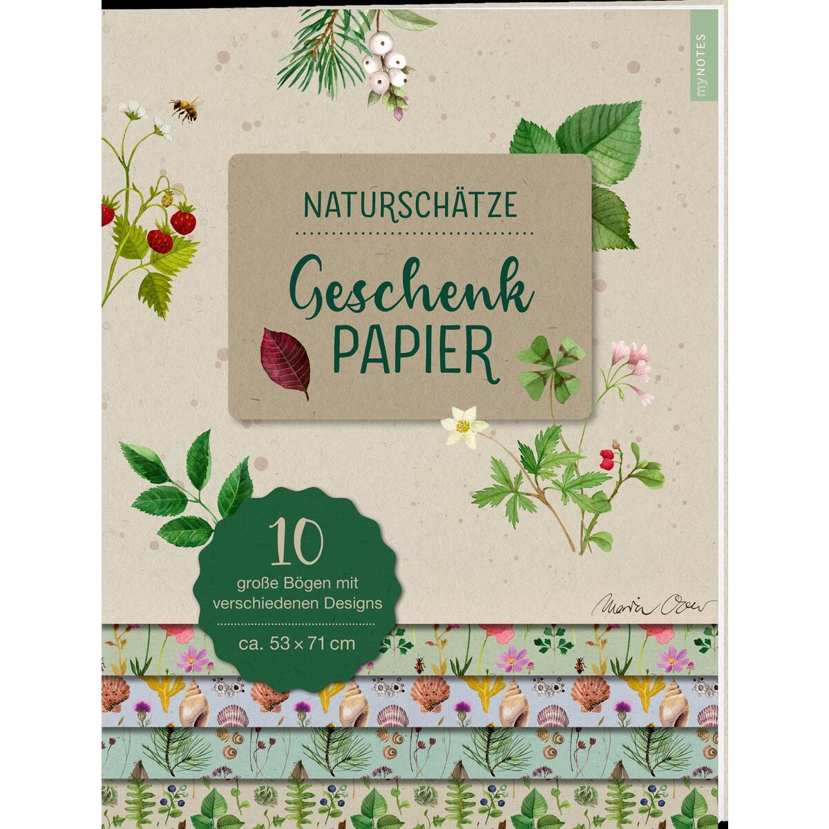 myNOTES Papeterie: Geschenkpapier »Naturschätze« von Ars Edition GmbH