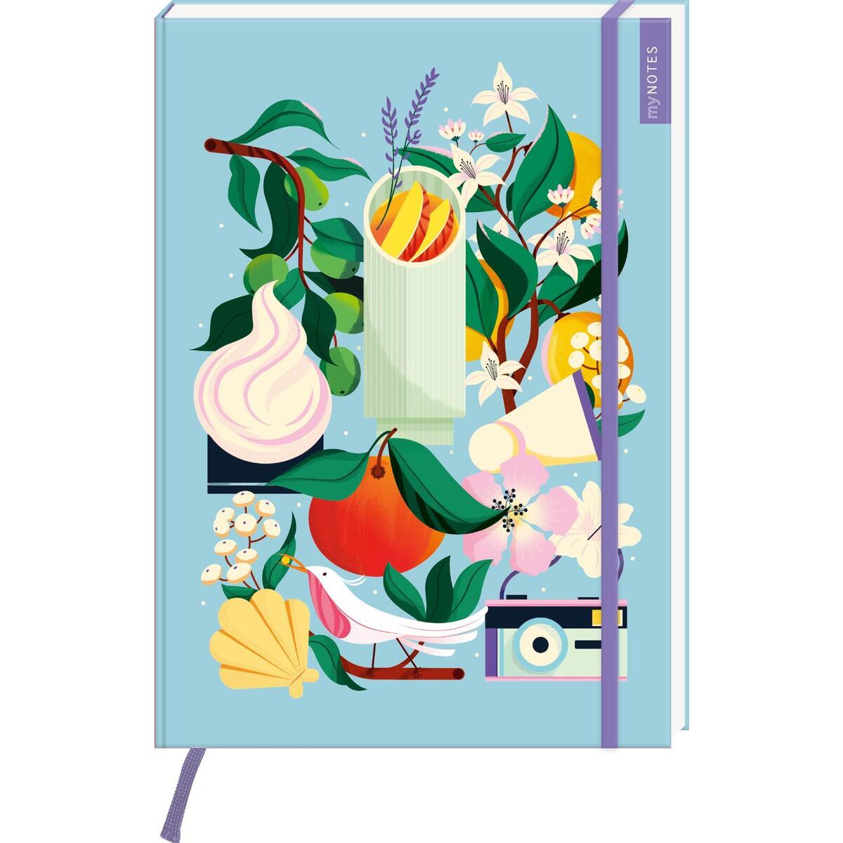myNOTES Papeterie: Notizbuch A4 Farben des Sommers von Ars Edition GmbH
