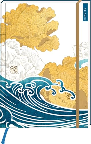 myNOTES Papeterie: Notizbuch A4 Japan: Maxi-Blankbook DIN A4, gepunktet, für große Ideen und Notizen