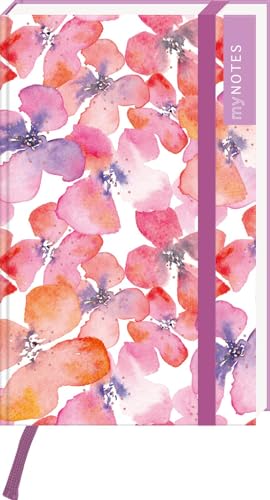 myNOTES Papeterie: Notizbuch A6 Blumenträume: Florales Mini-Blankbook, gepunktet, ideal für Notizen unterwegs von Ars Edition