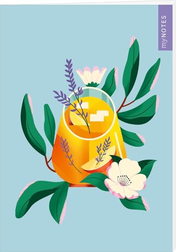 myNOTES Papeterie: Notizheft Farben des Sommers – Limonade: Heft liniert A5, sommerliches Design, für Notizen und gute Ideen unterwegs myNOTES Papeterie: Notizheft Farben des Sommers – Limonade: Heft liniert A5, sommerliches Design, für Notizen und gute Ideen unterwegs