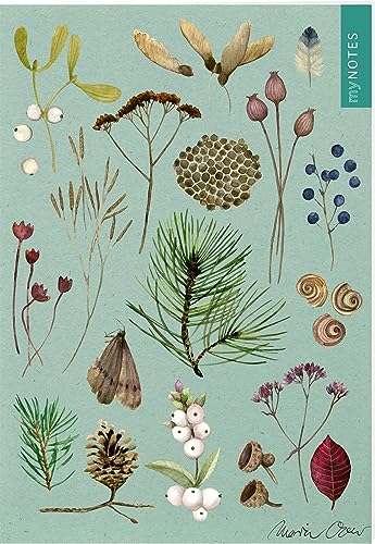 myNOTES Papeterie: Notizheft Naturschätze: Winterwald | Heft liniert A5, winterliche Naturoptik, für Notizen und gute Ideen unterwegs von arsEdition GmbH