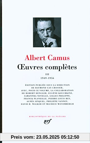 oeuvres complètes t.3 ; 1949-1956