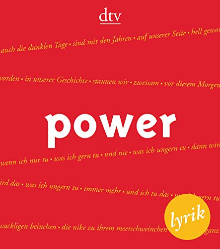 power: Lyrik (dtv Literatur)