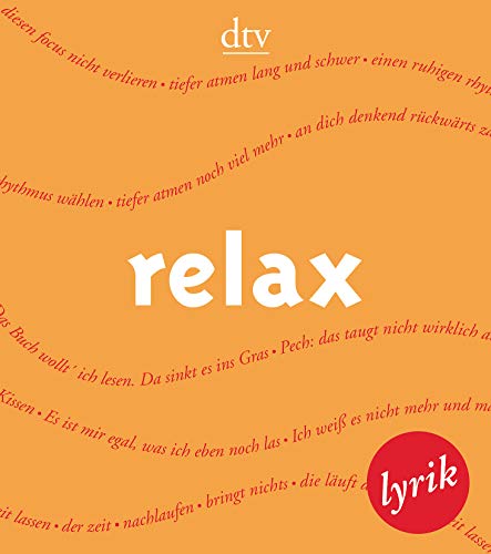 relax: Lyrik (dtv Literatur) von dtv Verlagsgesellschaft mbH & Co. KG