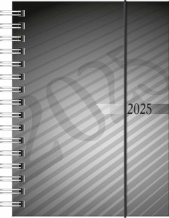rido/idé 7013102905 Taschenkalender Modell perfect/Technik I (2025)  2 Seiten = 1 Woche  A6  160 Seiten  PP-Einband  anthrazit