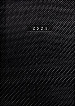 rido/idé 7021812805 Buchkalender Modell Chefplaner (2025) "Carbon"  1 Seite = 1 Tag  A5  400 Seiten  Kunstleder-Einband  flexibel  schwarz von Baier & Schneider