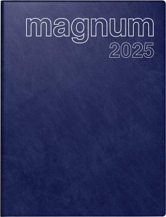 rido/idé 7027042385 Buchkalender Modell magnum (2025)  2 Seiten = 1 Woche  183 × 240 mm  144 Seiten  Schaumfolien-Einband Catana  dunkelblau von Baier & Schneider