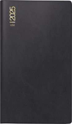 rido/idé 7040302905 Taschenkalender Modell TM 12 (2025)  2 Seiten = 1 Monat  A6  56 Seiten  Kunststoff-Einband  schwarz von Baier & Schneider