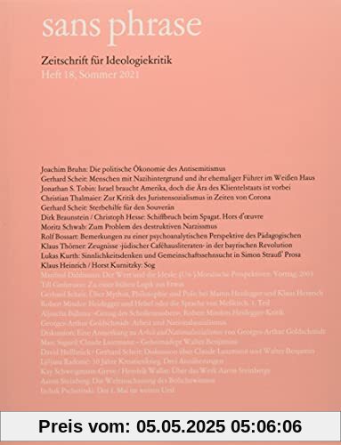 sans phrase: Zeitschrift für Ideologiekritik; Heft 18, Sommer 2021