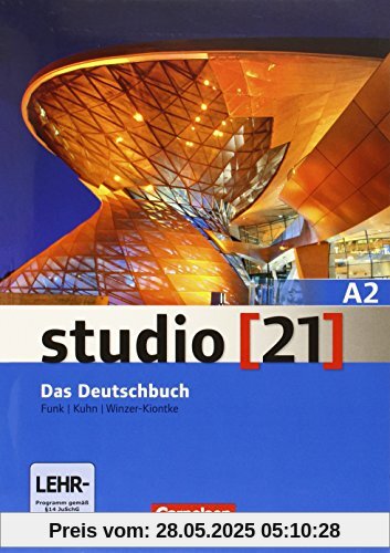 studio [21] - Grundstufe: A2: Gesamtband - Das Deutschbuch (Kurs- und Übungsbuch mit DVD-ROM): DVD: E-Book mit Audio, interaktiven Übungen, Videoclips