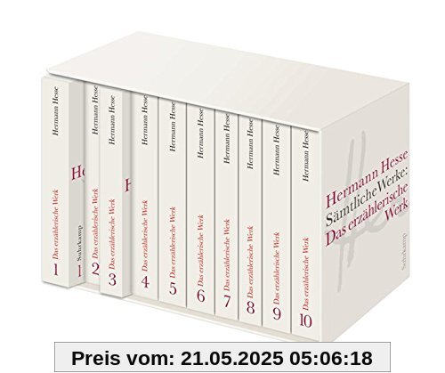 suhrkamp taschenbuch: Hermann Hesse - Das erzählerische Werk: Sämtliche Jugendschriften, Romane, Erzählungen, Märchen und Gedichte: 10 Bände in Kassette suhrkamp taschenbuch: Hermann Hesse - Das erzählerische Werk: Sämtliche Jugendschriften, Romane, Erzählungen, Märchen und Gedichte: 10 Bände in Kassette