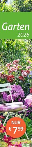 times&more Garten Langplaner 2026: times&more Streifenkalender. Langer Wandplaner mit hübschen Gartenmotiven. Dekorativer Kalender zum Eintragen. (times&more Kalender Heye) von Heye