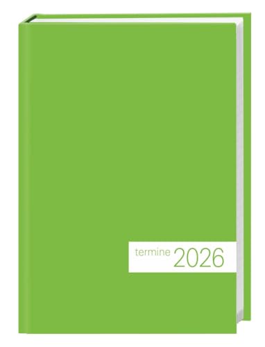 times&more Grün Kalenderbuch 2026: times&more Kalenderbuch. Bunter Terminkalender mit flexiblem Umschlag. Handlicher Wochenplaner. Taschenkalender zum Planen von Terminen. (Bürokalender Heye) von Heye