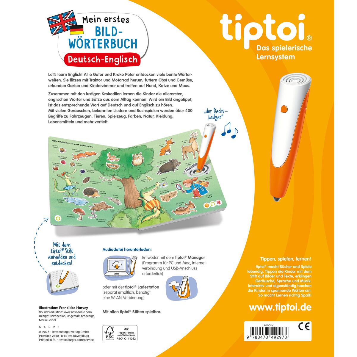 tiptoi® - Mein erstes Bild-Wörterbuch Deutsch-Englisch von Ravensburger Verlag
