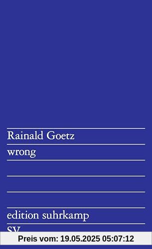 wrong: Textaktionen (edition suhrkamp)