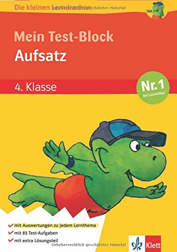 Die kleinen Lerndrachen, Mein Test-Block Aufsatz 4. Klasse