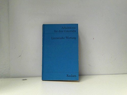 Literarische Wertung Literarische Wertung