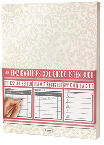 Mein Einzigartiges XXL Checklistenbuch: 122 A4-Seiten, Softcover, Register uvm. / Für To Do's und Listen / PR501 „Royal Pattern“ Mein Einzigartiges XXL Checklistenbuch: 122 A4-Seiten, Softcover, Register uvm. / Für To Do's und Listen / PR501 „Royal Pattern“