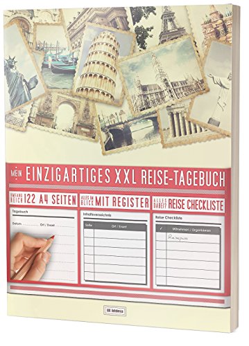 Mein Einzigartiges XXL Reisetagebuch: 122 Seiten, Register, Kontakte / Neue Auflage mit Reise Checkliste / PR401 „Reisefotos“ / DIN A4 Soft Cover Mein Einzigartiges XXL Reisetagebuch: 122 Seiten, Register, Kontakte / Neue Auflage mit Reise Checkliste / PR401 „Reisefotos“ / DIN A4 Soft Cover