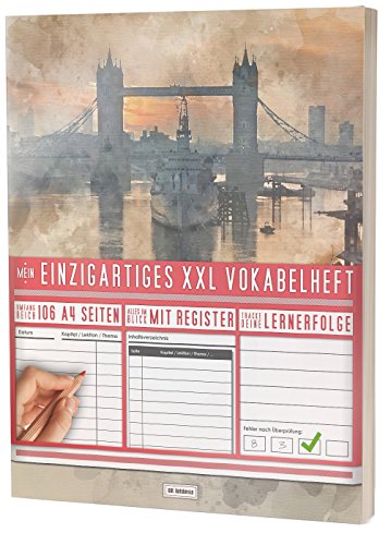 Mein Einzigartiges XXL Vokabelheft: 100+ Seiten, 2 Spalten, Register / Lernerfolge auf jeder Seite zum Abhaken / PR101 "Englisch Vintage" / DIN A4 Softcover Mein Einzigartiges XXL Vokabelheft: 100+ Seiten, 2 Spalten, Register / Lernerfolge auf jeder Seite zum Abhaken / PR101 "Englisch Vintage" / DIN A4 Softcover