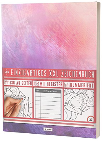 Mein Einzigartiges XXL Zeichenbuch: 136 Seiten, Nummeriert, Register / Dickes Skizzenbuch / PR601 „Lila Textur“ / DIN A4 Soft Cover Mein Einzigartiges XXL Zeichenbuch: 136 Seiten, Nummeriert, Register / Dickes Skizzenbuch / PR601 „Lila Textur“ / DIN A4 Soft Cover von CREATESPACE