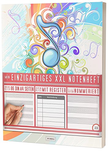 Mein Notenheft / 86 Seiten, 44 Blätter, 12 Systeme / Mit Register und Seitenzahlen / PR301 „Farbig“ / DIN A4 Soft Cover Mein Notenheft / 86 Seiten, 44 Blätter, 12 Systeme / Mit Register und Seitenzahlen / PR301 „Farbig“ / DIN A4 Soft Cover von CREATESPACE