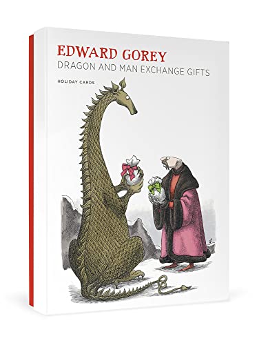 Edward Gorey: Dragon and Man Exchange Gifts Holiday Cards Edward Gorey: Dragon and Man Exchange Gifts Holiday Cards