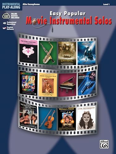 Easy Popular Movie Instrumental Solos: Alto Saxophone, Level 1