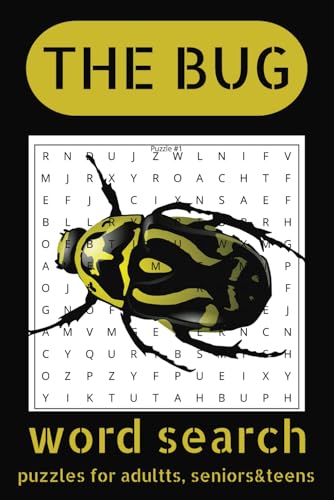 Bug Word Search Puzzle Book: Word Searches with Easy-to-Read Print about Bugs, Flys, Spiders and More / 6x9 inches, 110 pages / 50+ Puzzles... Gift for Vacation, Holidays, and Free Times. Bug Word Search Puzzle Book: Word Searches with Easy-to-Read Print about Bugs, Flys, Spiders and More / 6x9 inches, 110 pages / 50+ Puzzles... Gift for Vacation, Holidays, and Free Times. von Independently published
