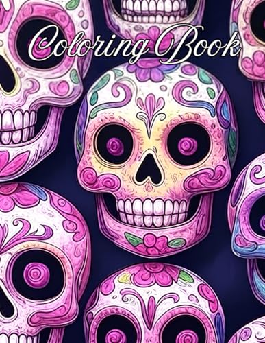 Mexican Sugar Skull Coloring Book: Offers intricate, Day of the Dead-inspired designs for creative expression and relaxation von Independently published