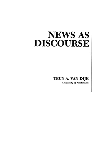 News As Discourse (Routledge Communication)