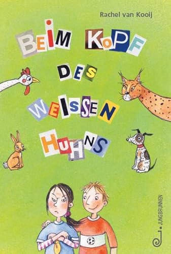 Beim Kopf des weißen Huhns