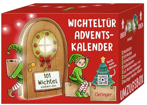 Wichteltür-Adventskalender. 101 Wichtel ziehen ein: Adventskalender ab 4 Jahren mit Wichteltür, 24 Briefen, Bastelspaß und Audio-Inhalten (Wimmeliges Wissen über fabelhafte Wesen) von Oetinger