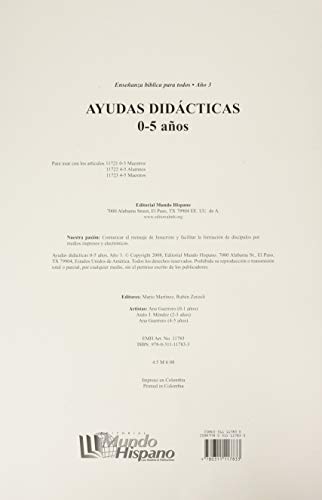 Enseñanza Bíblica Para Todos (EBPT) -Libro 3-Niños 0-5 Años/Ayudas Didácticas (Spanish Edition)