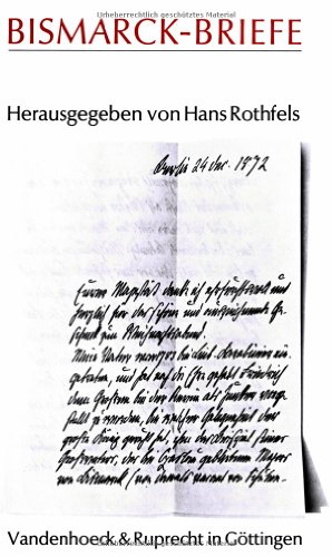 Bismarck- Briefe (Gottingische Gelehrte Anzeigen)