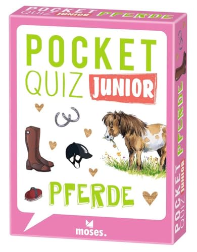 Moses. Pocket Quiz Junior – Pferde, Das Kinderquiz für Pferde-Fans mit 100 Fragen und Fakten rund um Pferde, Ponys und den Reitsport, Für Kinder ab 8 Jahren von moses