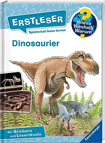 Wieso? Weshalb? Warum? Erstleser, Band 1: Dinosaurier: Mit Stickern und Leserätseln (Wieso? Weshalb? Warum? Erstleser, 1)