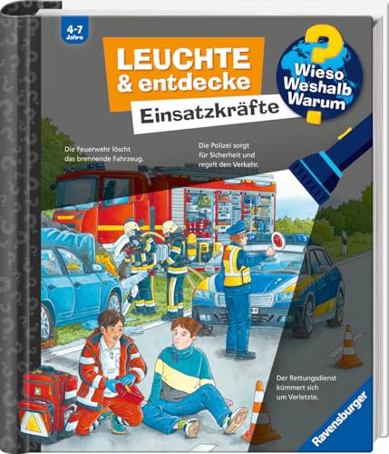 Wieso? Weshalb? Warum? Leuchte und entdecke: Einsatzkräfte (Taschenlampen-Buch mit Folien und Klappen) von Ravensburger Verlag GmbH