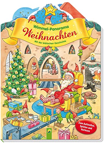 Wimmel-Panorama Weihnachten zum Ausklappen und Aufstellen: Mit der biblischen Geschichte. Für Kinder ab 3 Jahren