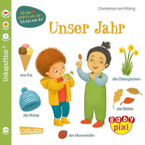 Baby Pixi (unkaputtbar) 118: VE 5 Unser Jahr (5 Exemplare): Ein Bildwörterbuch rund um das Thema Jahreszeiten für Babys ab 12 Monaten (118) von Carlsen