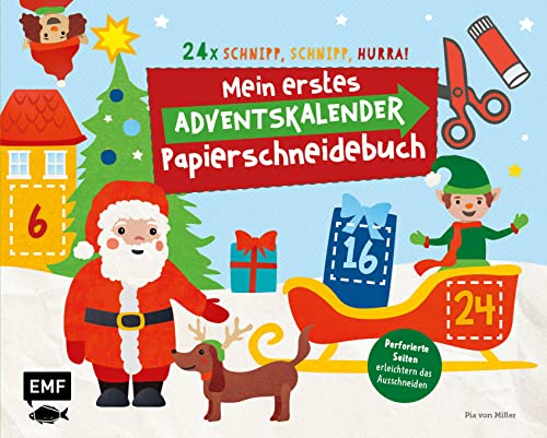 24 x Schnipp, schnipp, hurra! Mein erstes Adventskalender-Papierschneidebuch: Formen ausschneiden und aufkleben – für Kinder ab 3 Jahren mit perforierten Seiten 24 x Schnipp, schnipp, hurra! Mein erstes Adventskalender-Papierschneidebuch: Formen ausschneiden und aufkleben – für Kinder ab 3 Jahren mit perforierten Seiten
