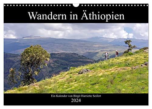 Wandern in Äthiopien (Wandkalender 2024 DIN A3 quer), CALVENDO Monatskalender